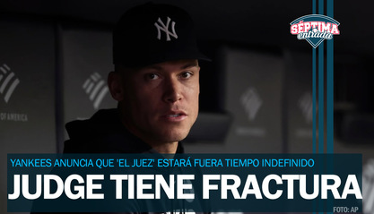 ¡Malas noticias! Aaron Judge tiene fractura, fuera tiempo indefinido