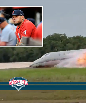 ¡Qué susto! Avioneta que se estrelló en RD iba a recoger a Yadi Molina