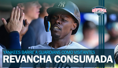 ¡Se la devuelve! Yankees barre a Guardians en Cleveland