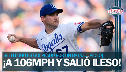 Seth Lugo recibe brutal batazo a la cabeza a 106 MPH [VIDEO]
