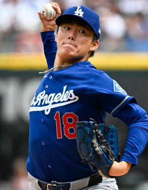 Yoshinobu Yamamoto estuvo cerca de la historia con Dodgers en la MLB (FOTO: MLB.com)